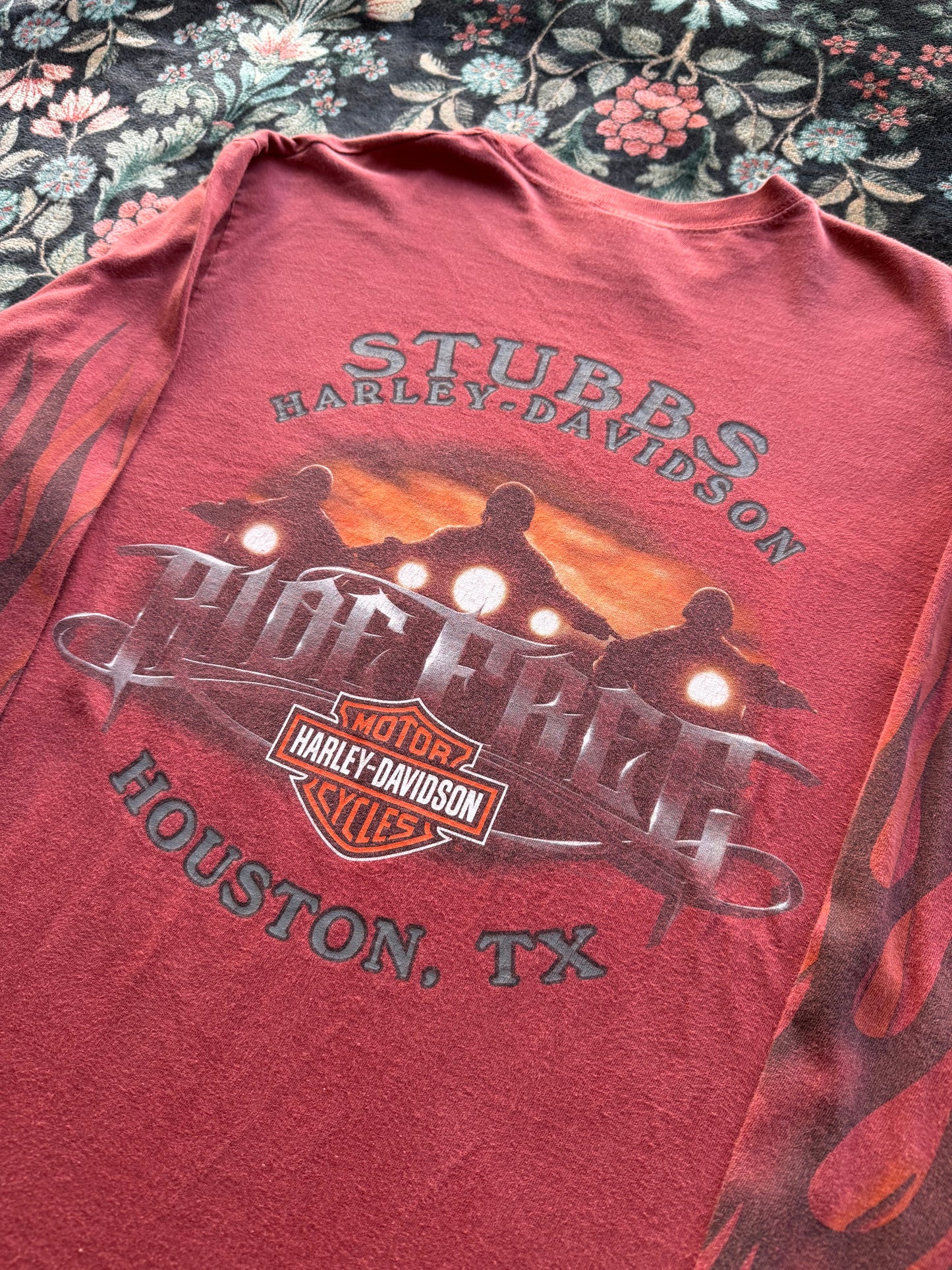 Harley Flaming Long Sleeve