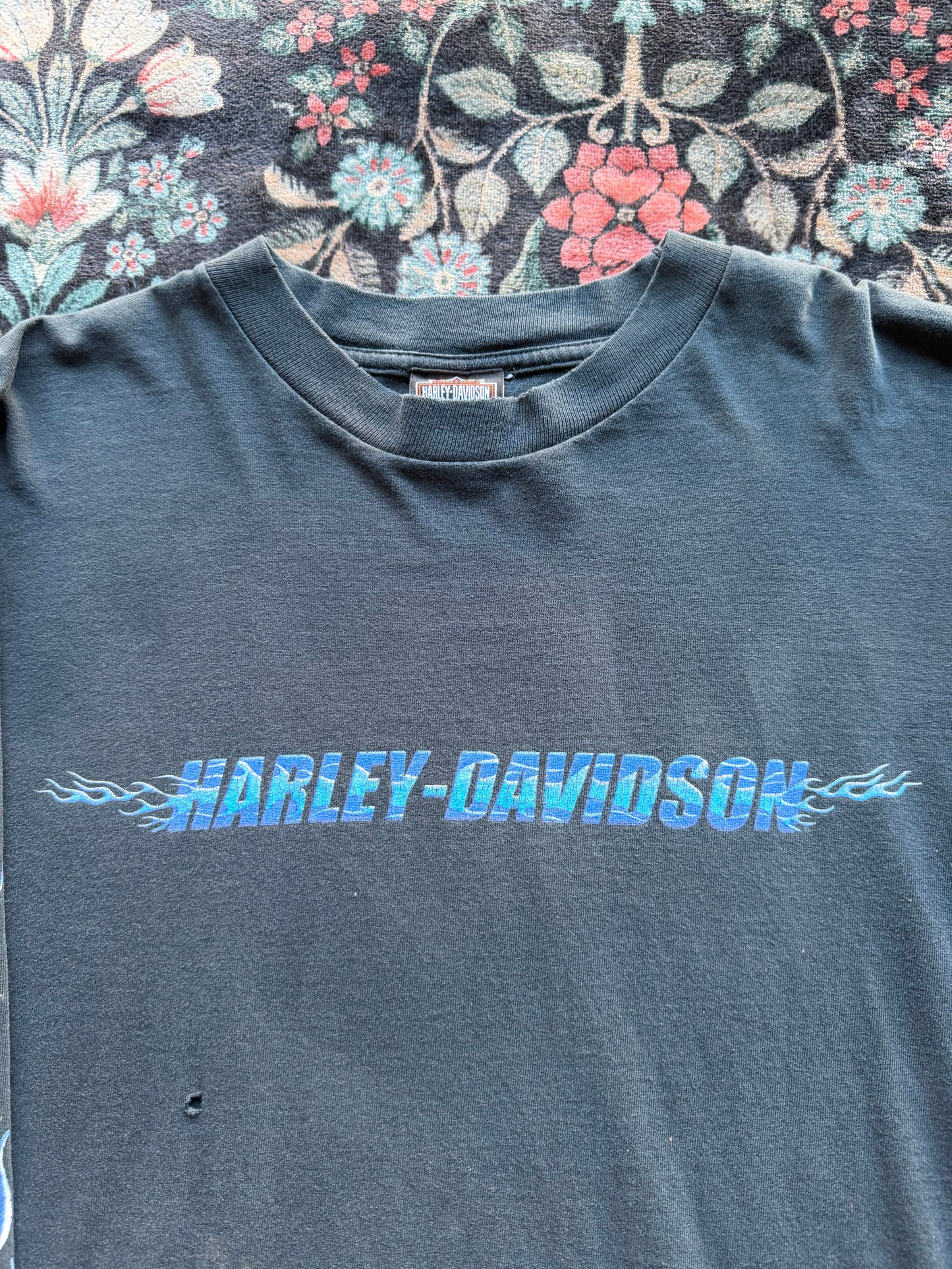 Harley Blue Flame Long Sleeve