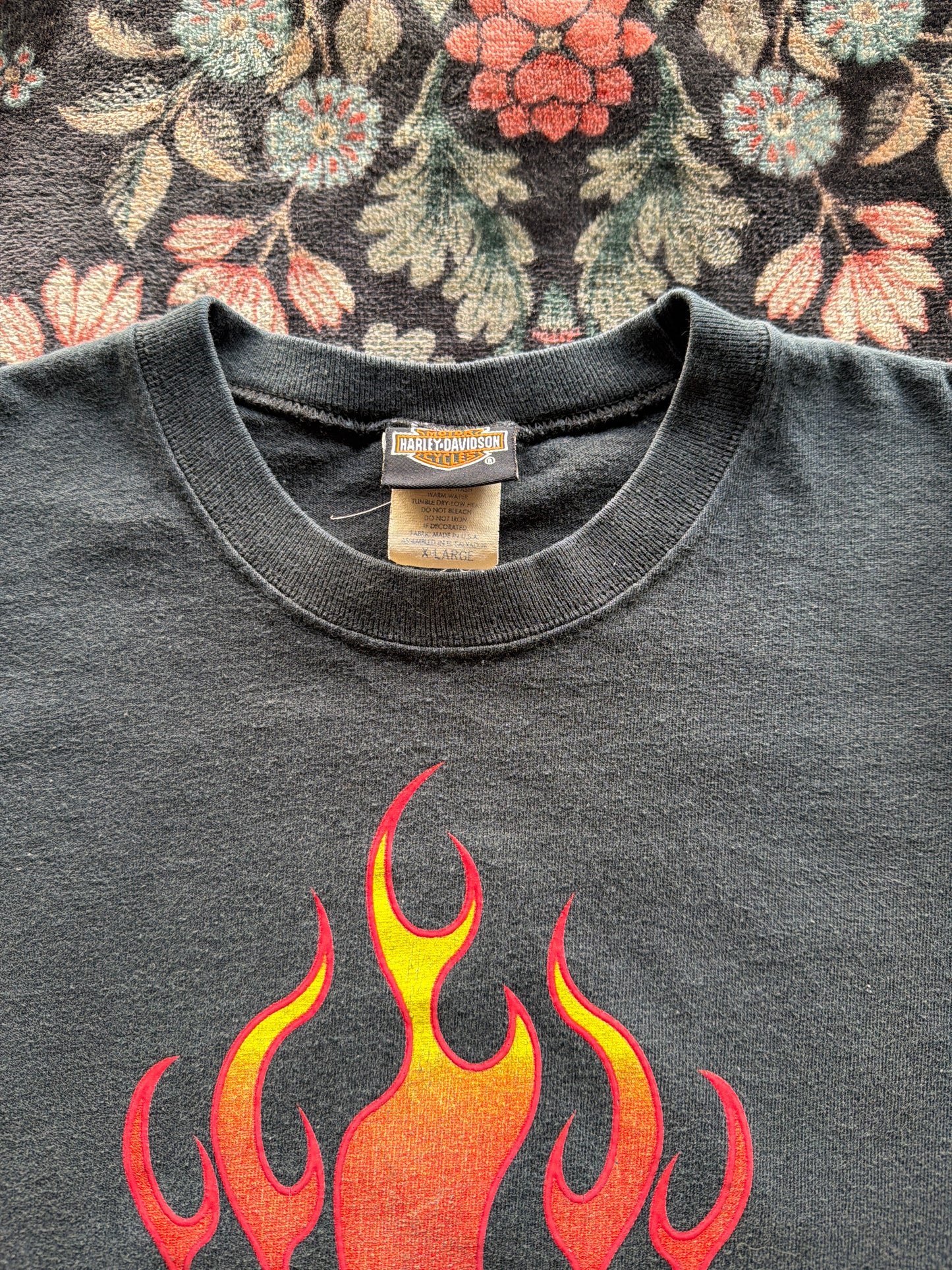 Harley Ombré Flame Shield Long Sleeve