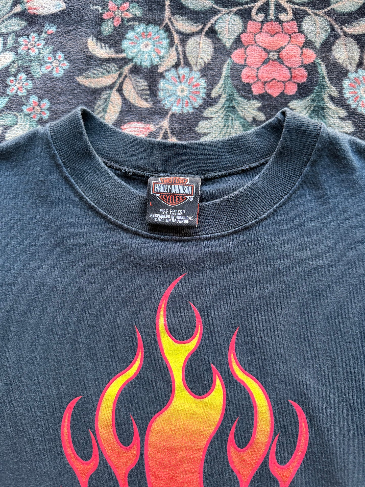 Harley Ombre Flame Shield Long Sleeve