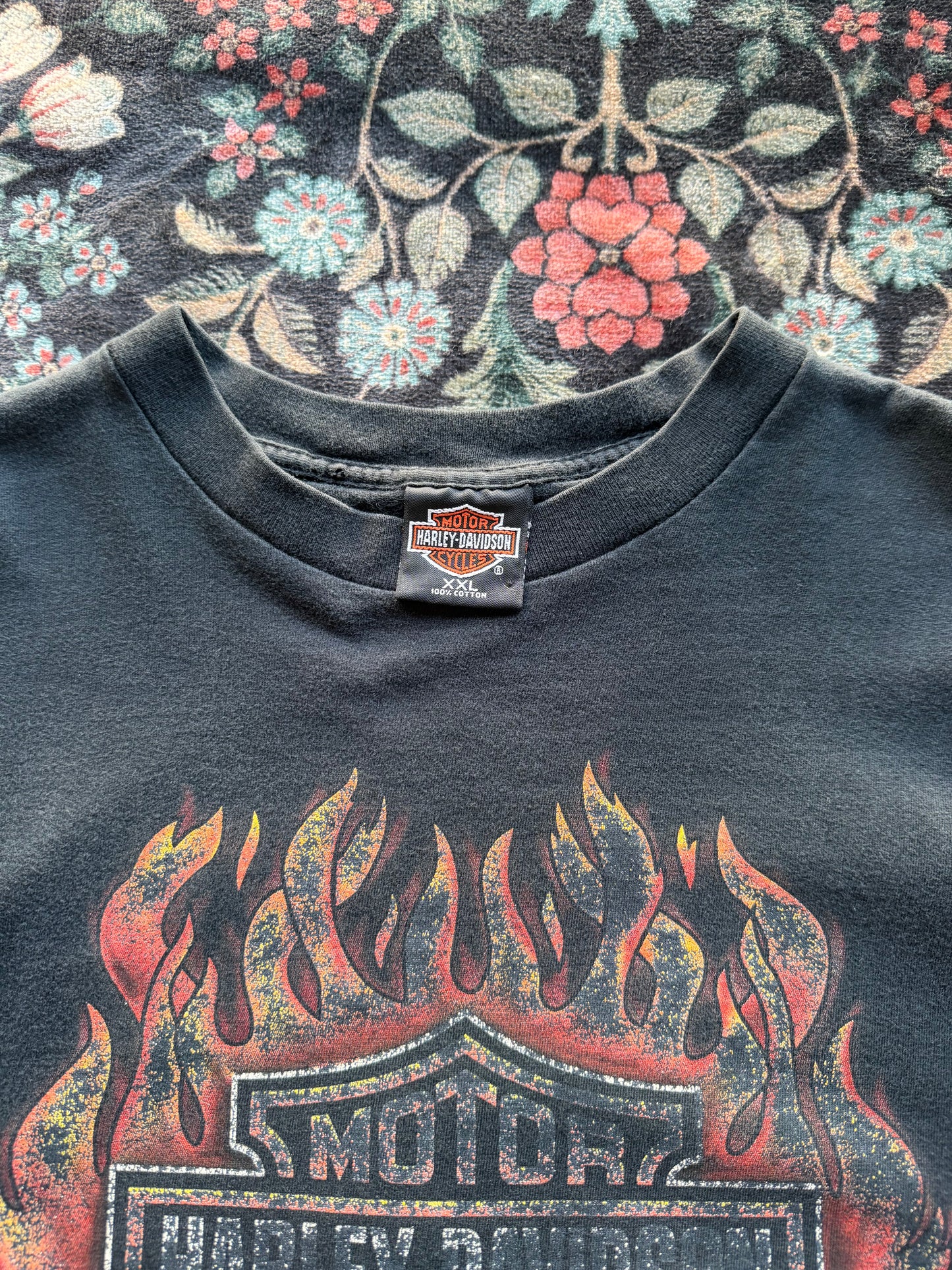 Harley Flaming Shield Fader