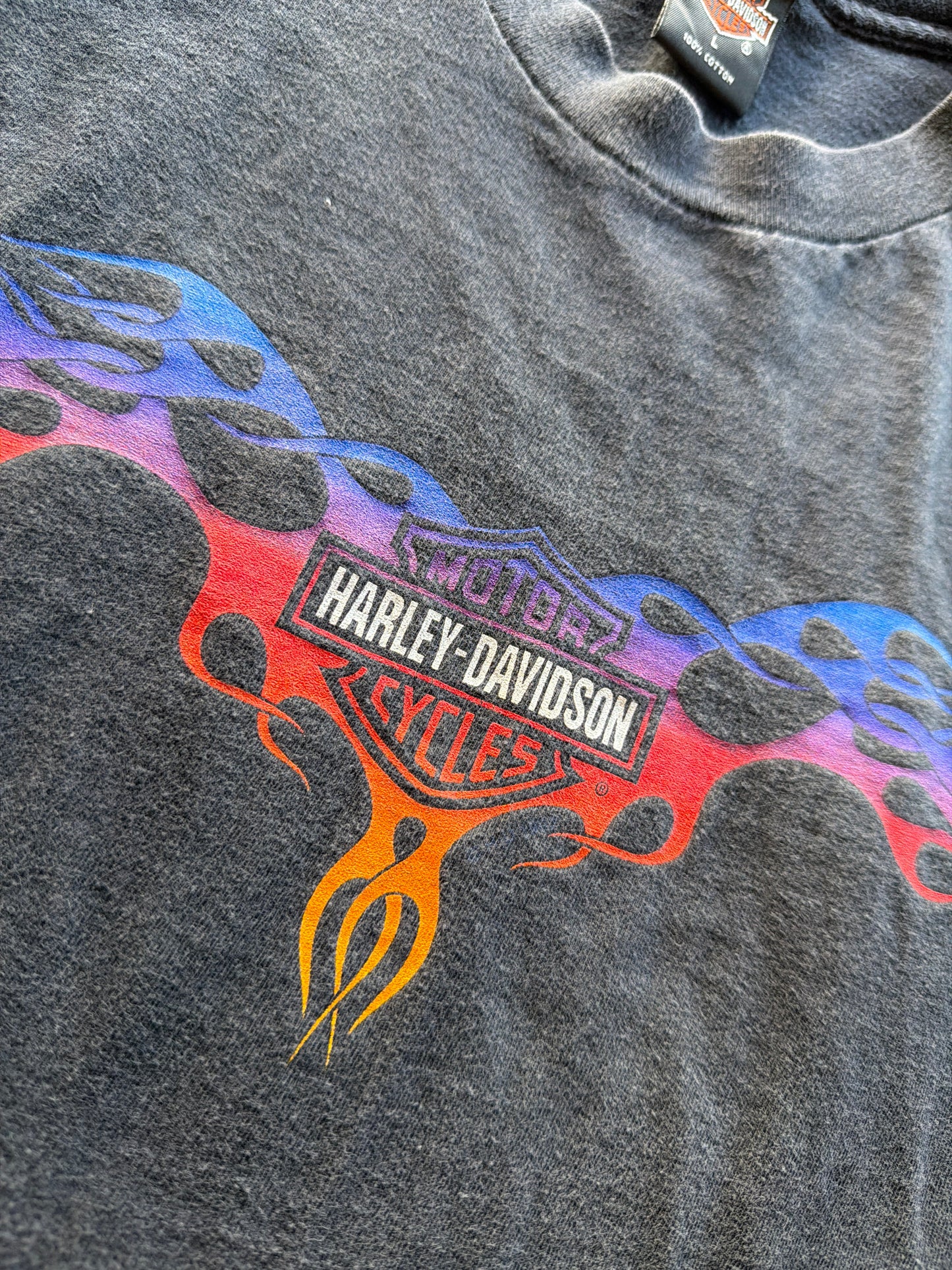 Harley Colorful Tribal Flame