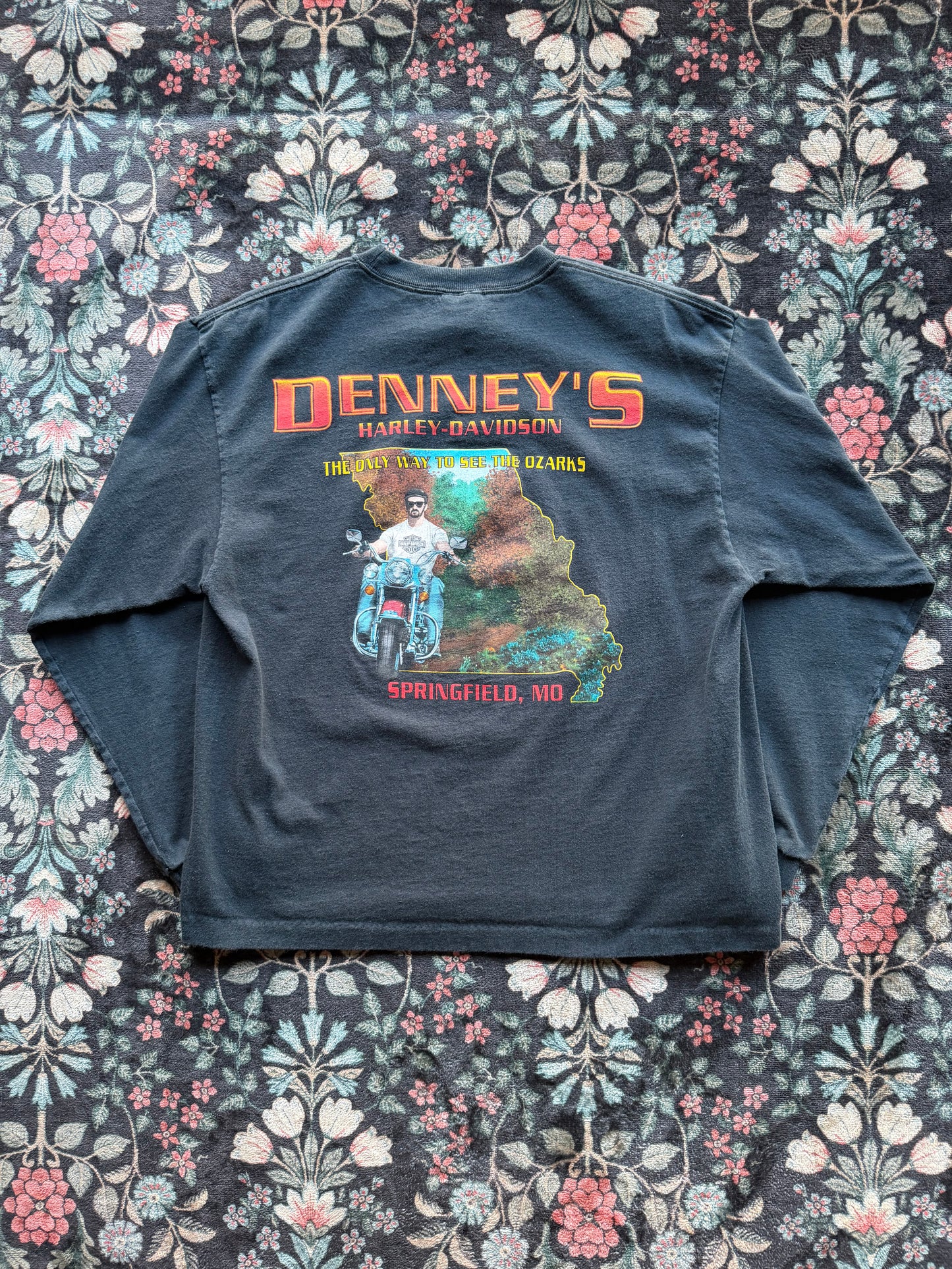 Harley Blue Flame Long Sleeve