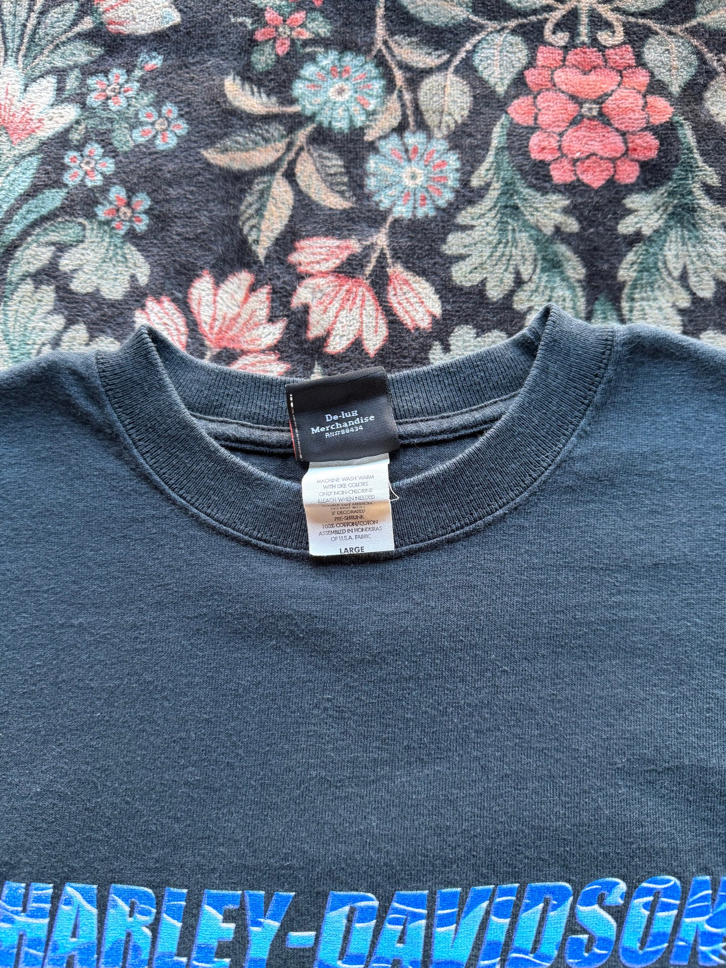 Harley Blue Flame Long Sleeve