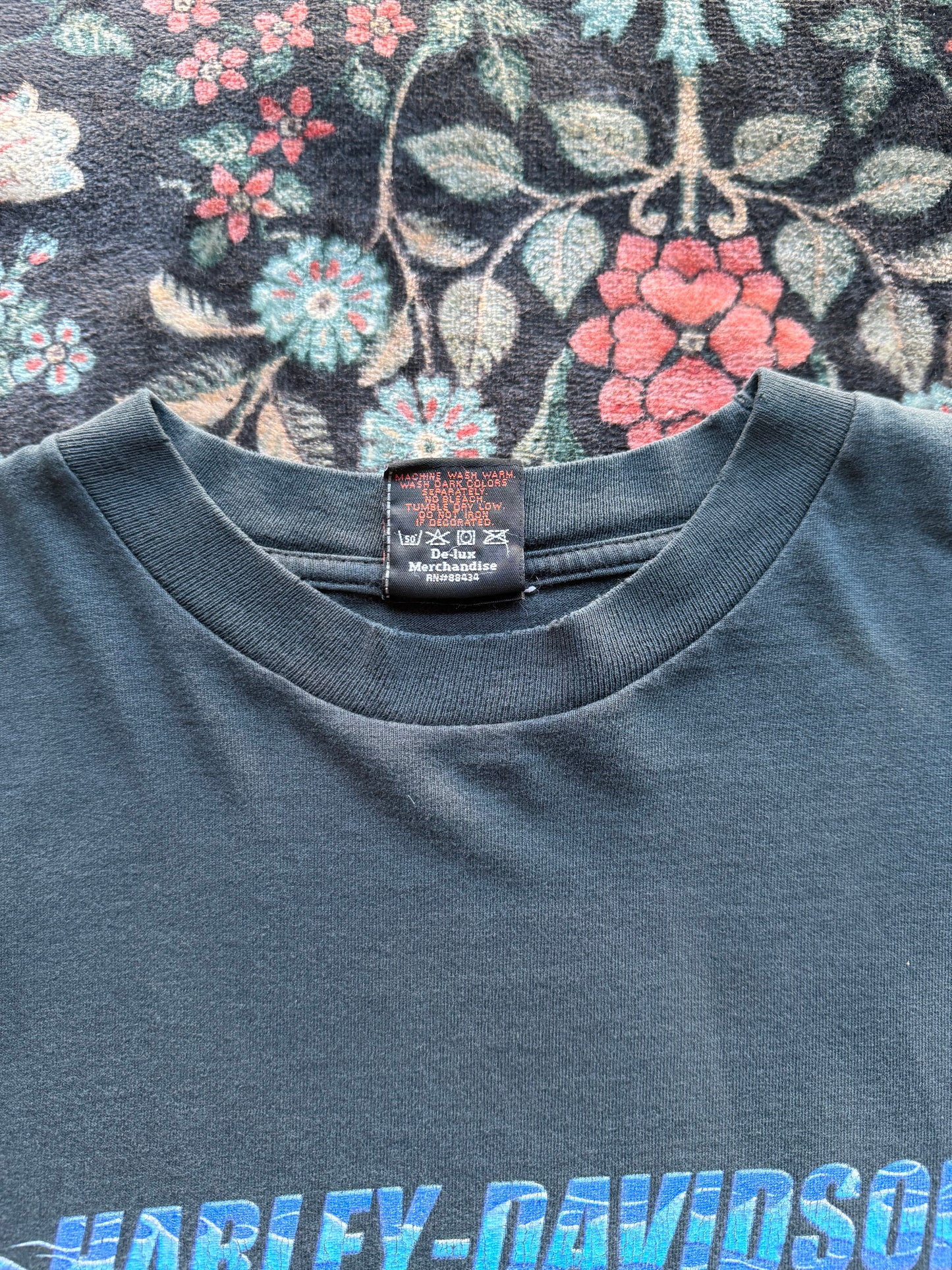 Harley Blue Flame Long Sleeve