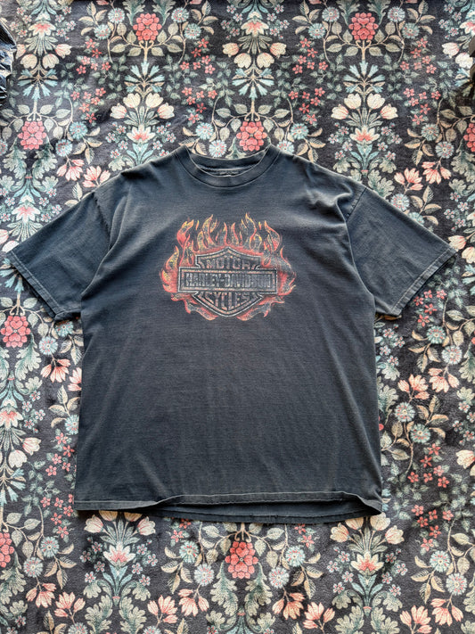 Harley Flaming Shield Fader
