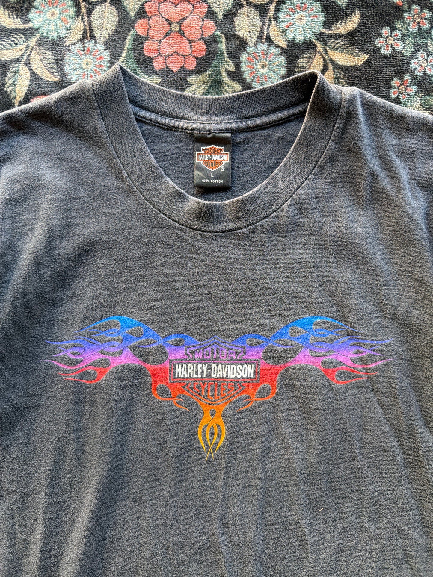 Harley Colorful Tribal Flame
