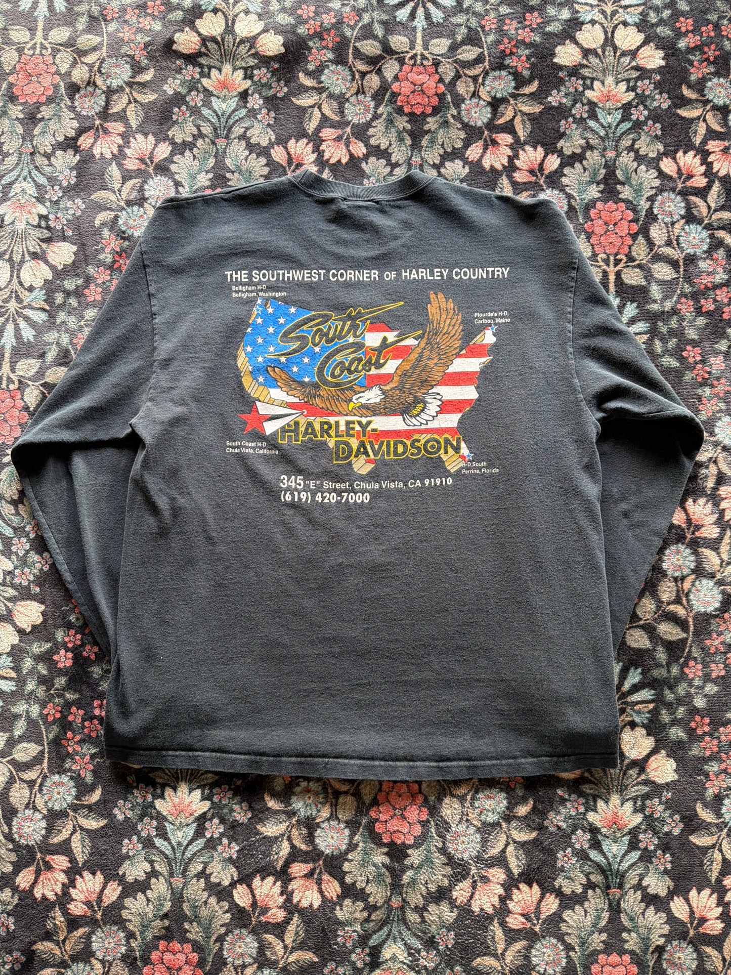 Harley Ombré Flame Shield Long Sleeve