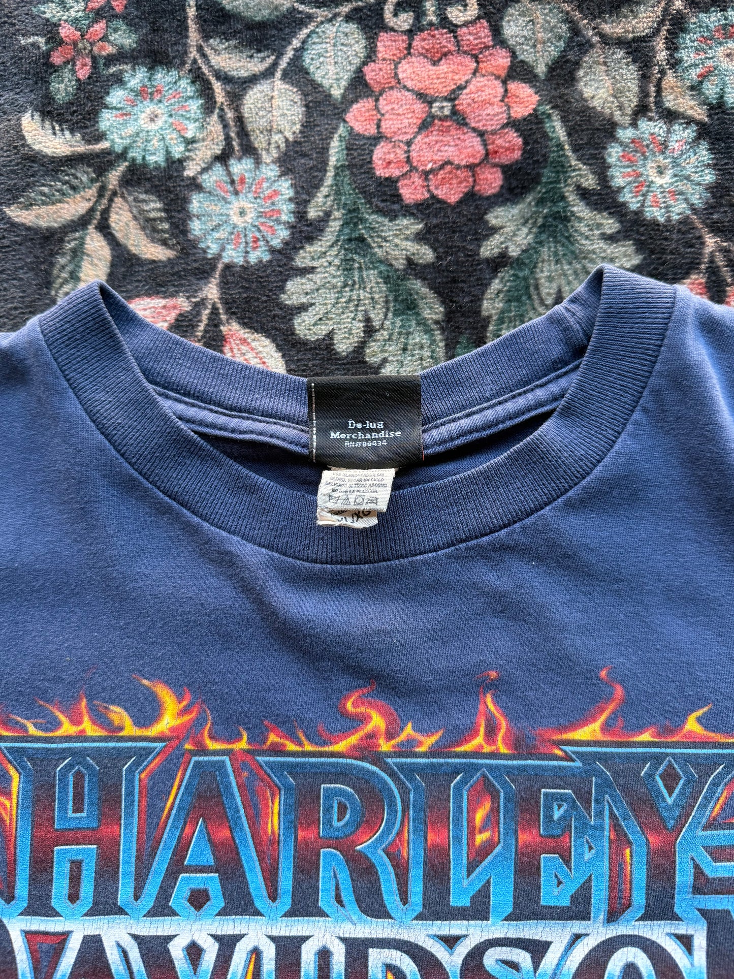 Flaming Harley Davidson