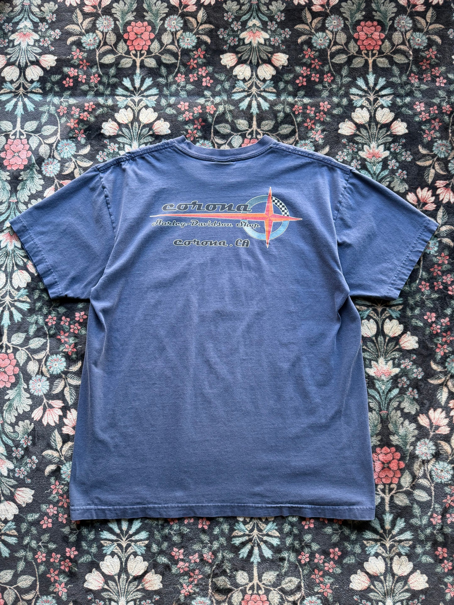 Flaming Harley Davidson