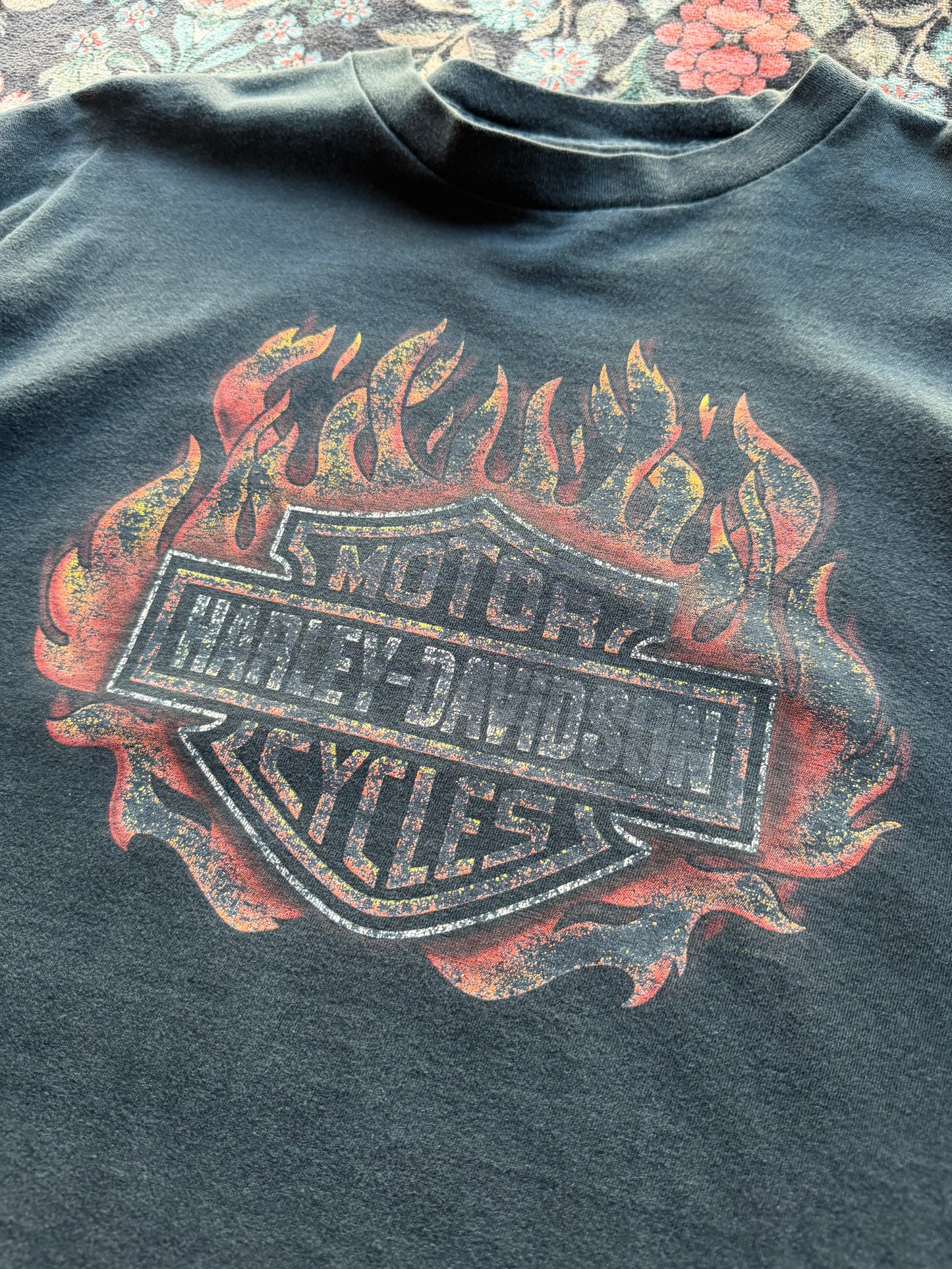 Harley Flaming Shield Fader