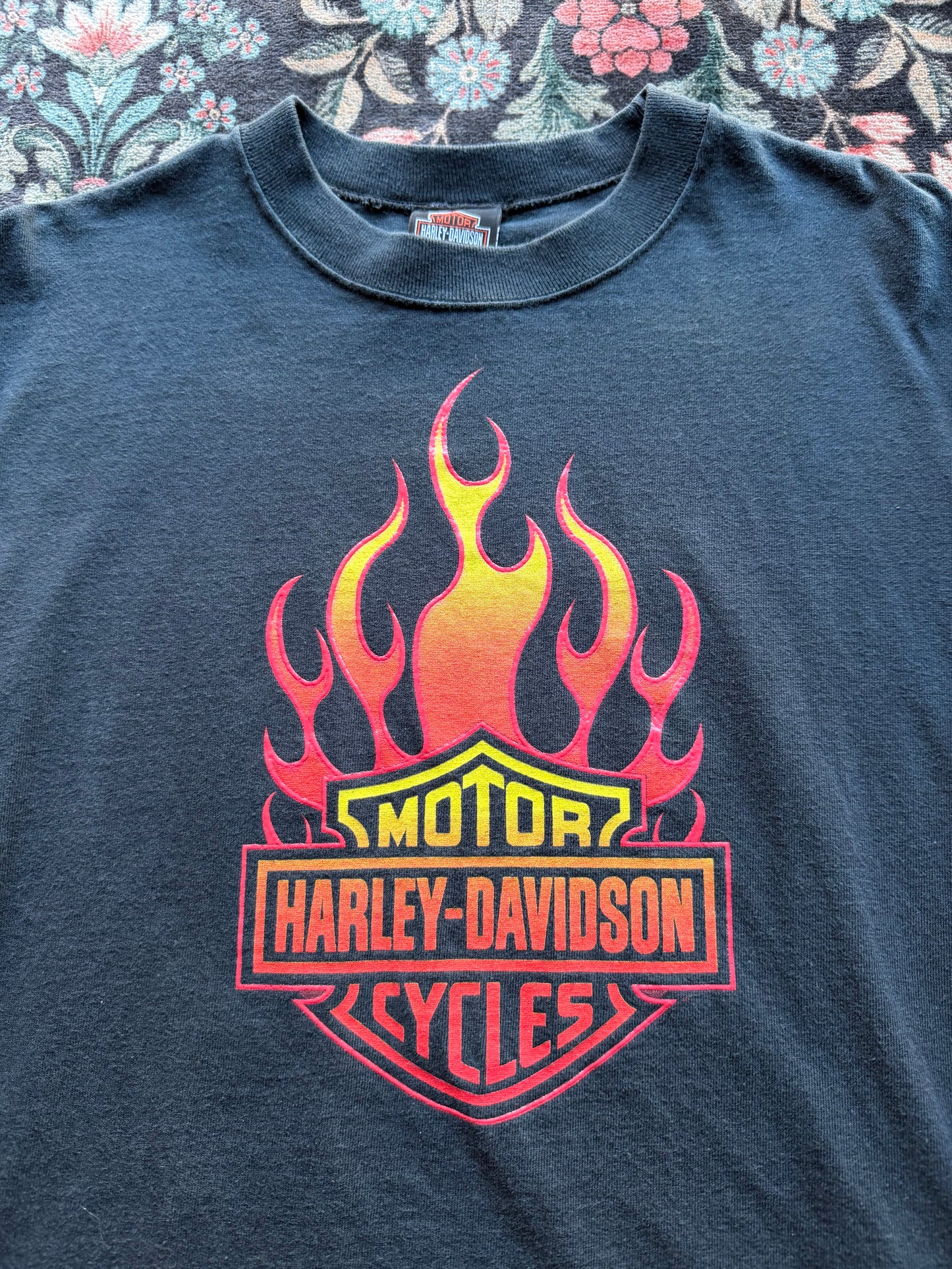 Harley Ombre Flame Shield Long Sleeve