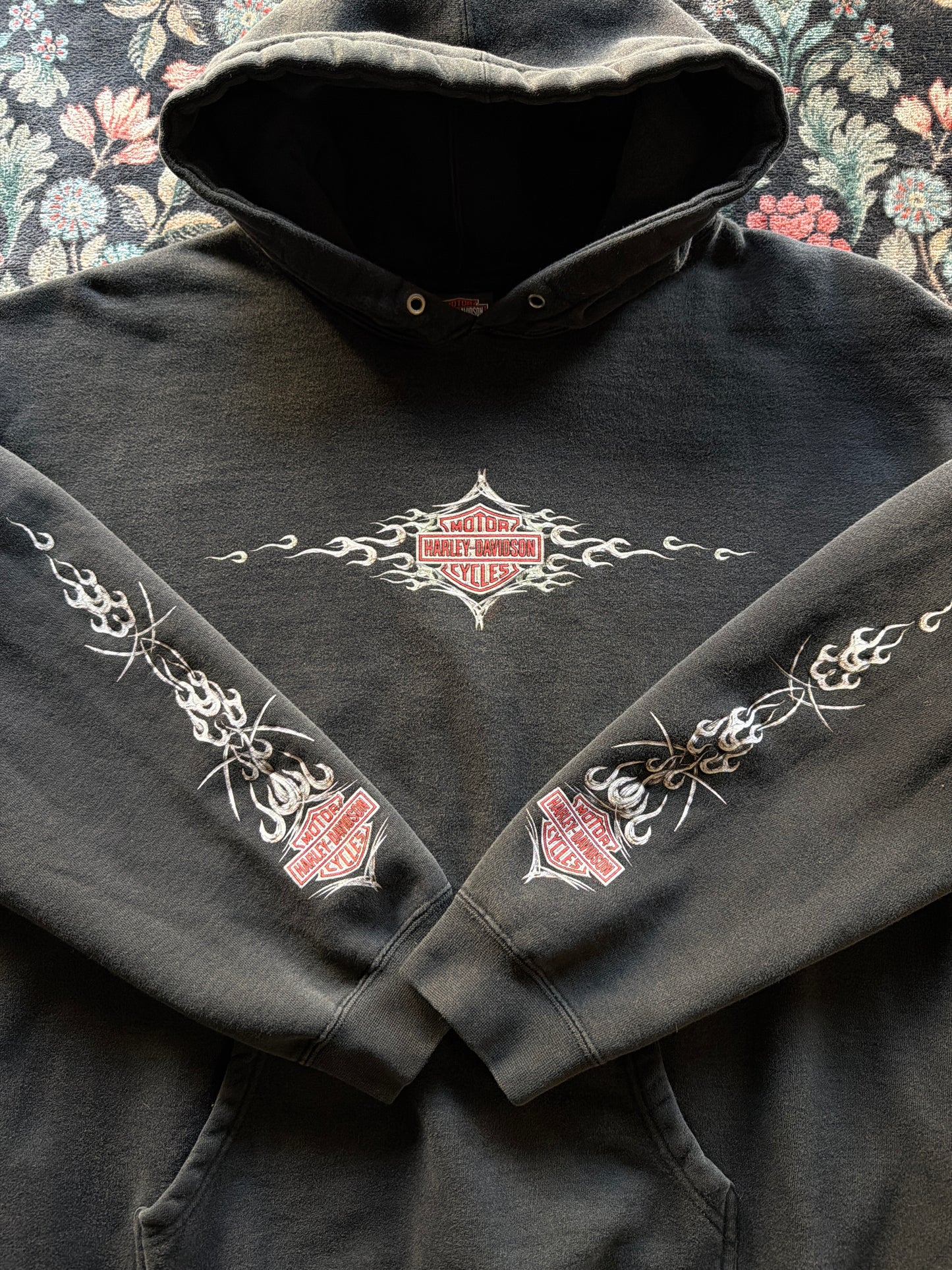 Harley Tribal Chrome Flame Hoodie