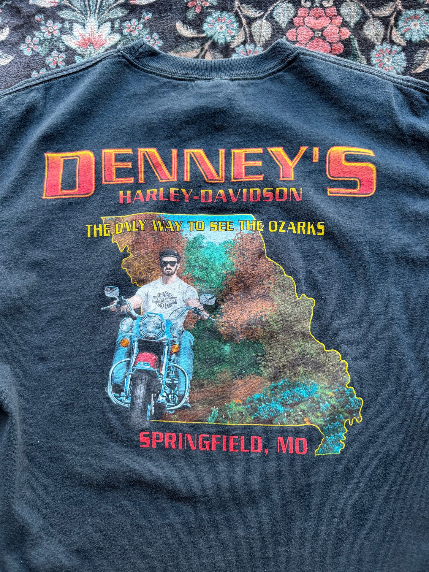 Harley Blue Flame Long Sleeve