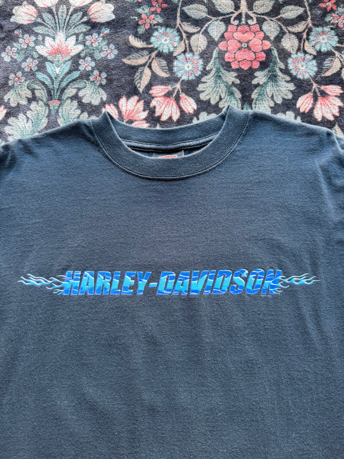 Harley Blue Flame Long Sleeve