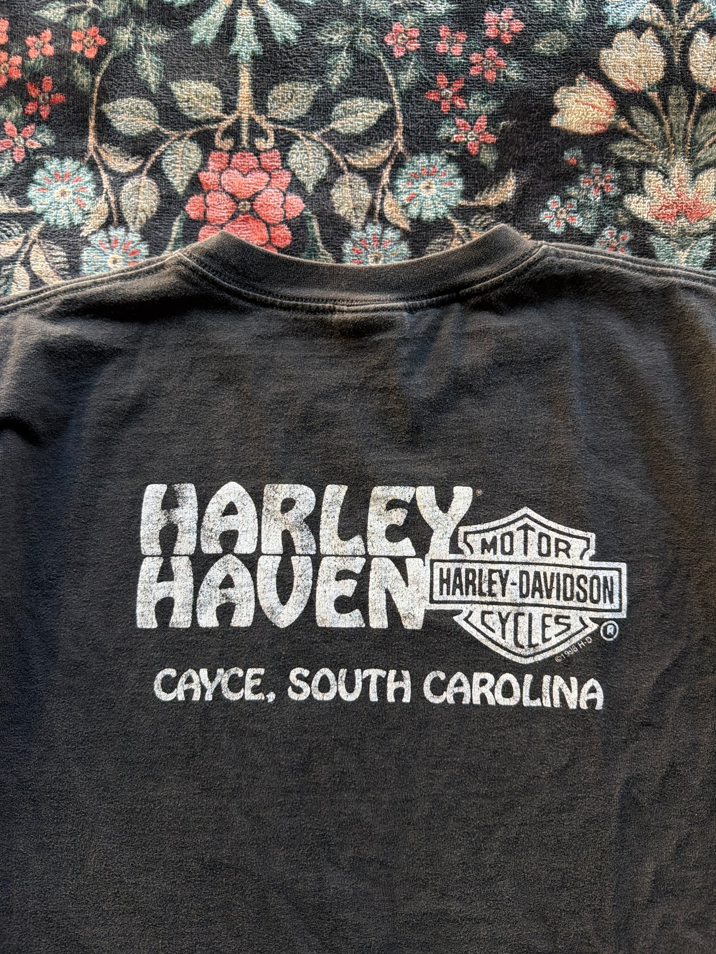Harley Barbwire Cross Chest