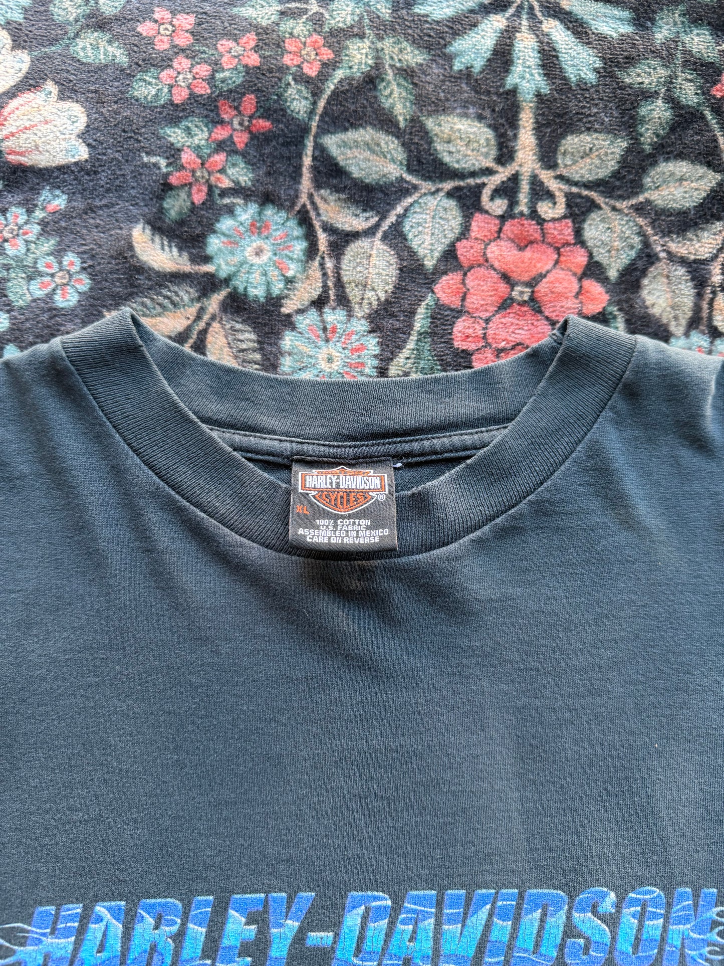 Harley Blue Flame Long Sleeve