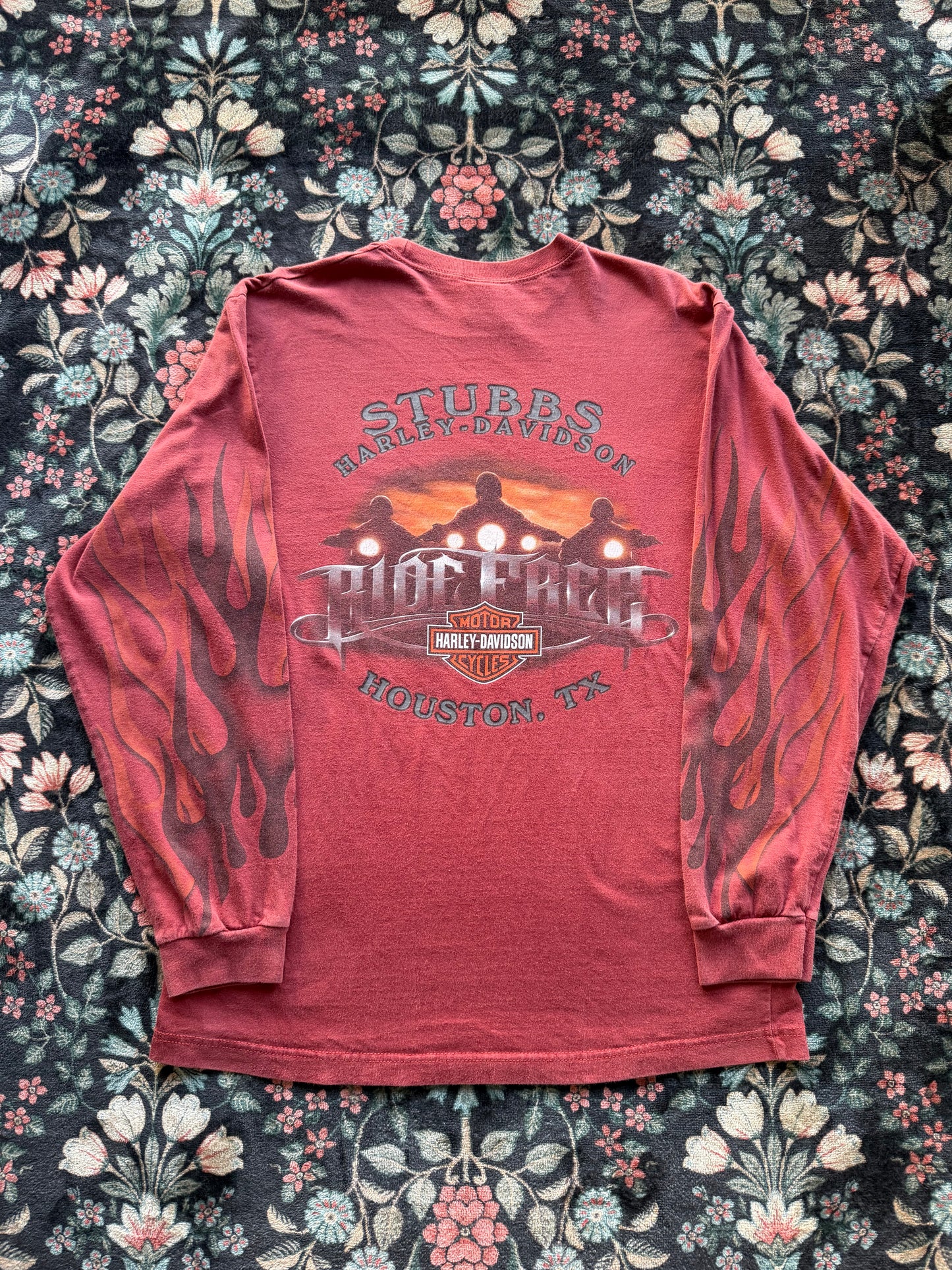 Harley Flaming Long Sleeve