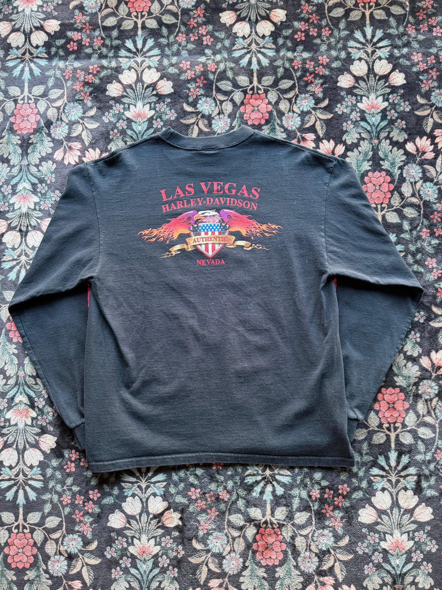 Harley Ombre Flame Shield Long Sleeve