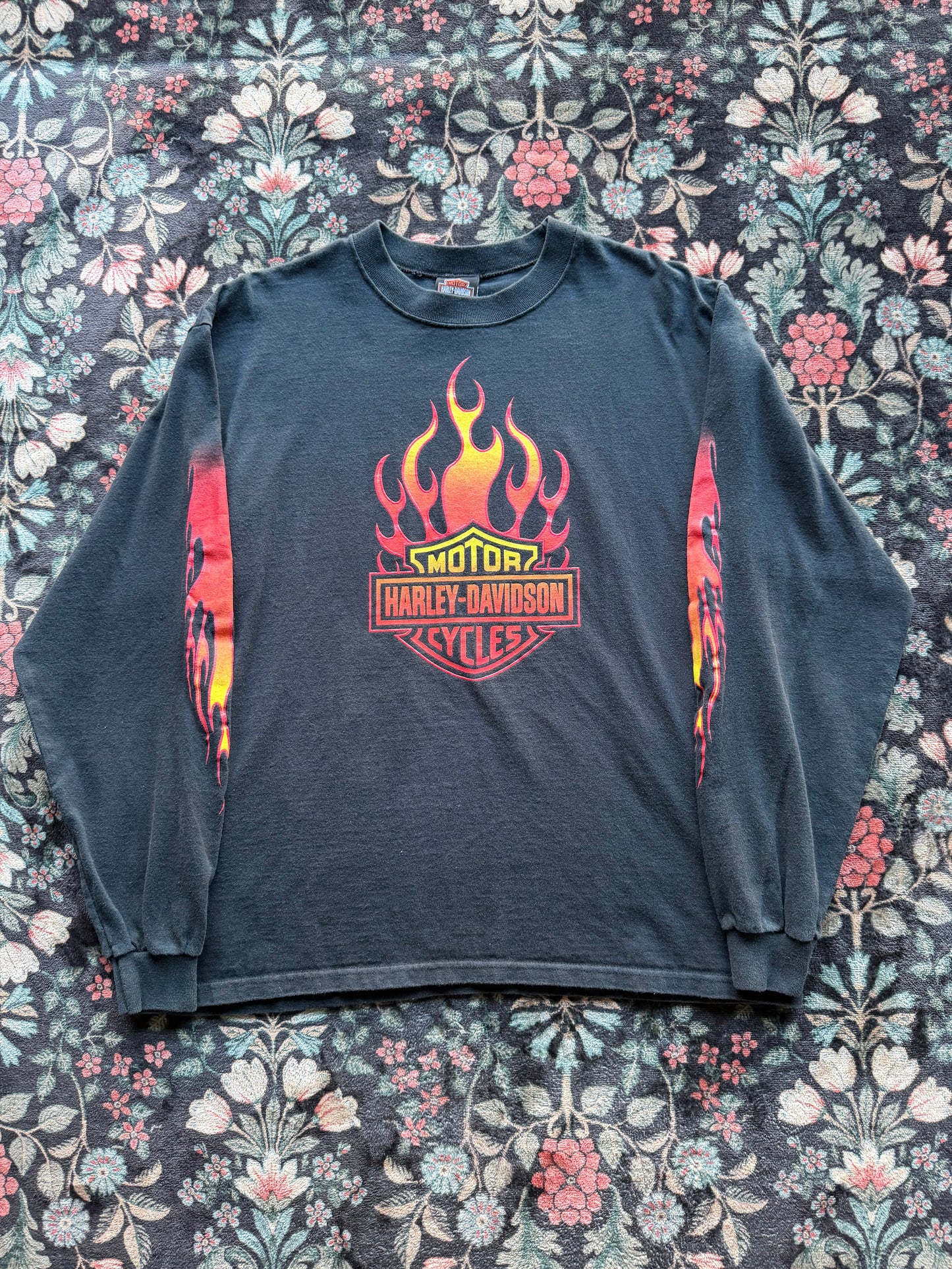 Harley Ombre Flame Shield Long Sleeve
