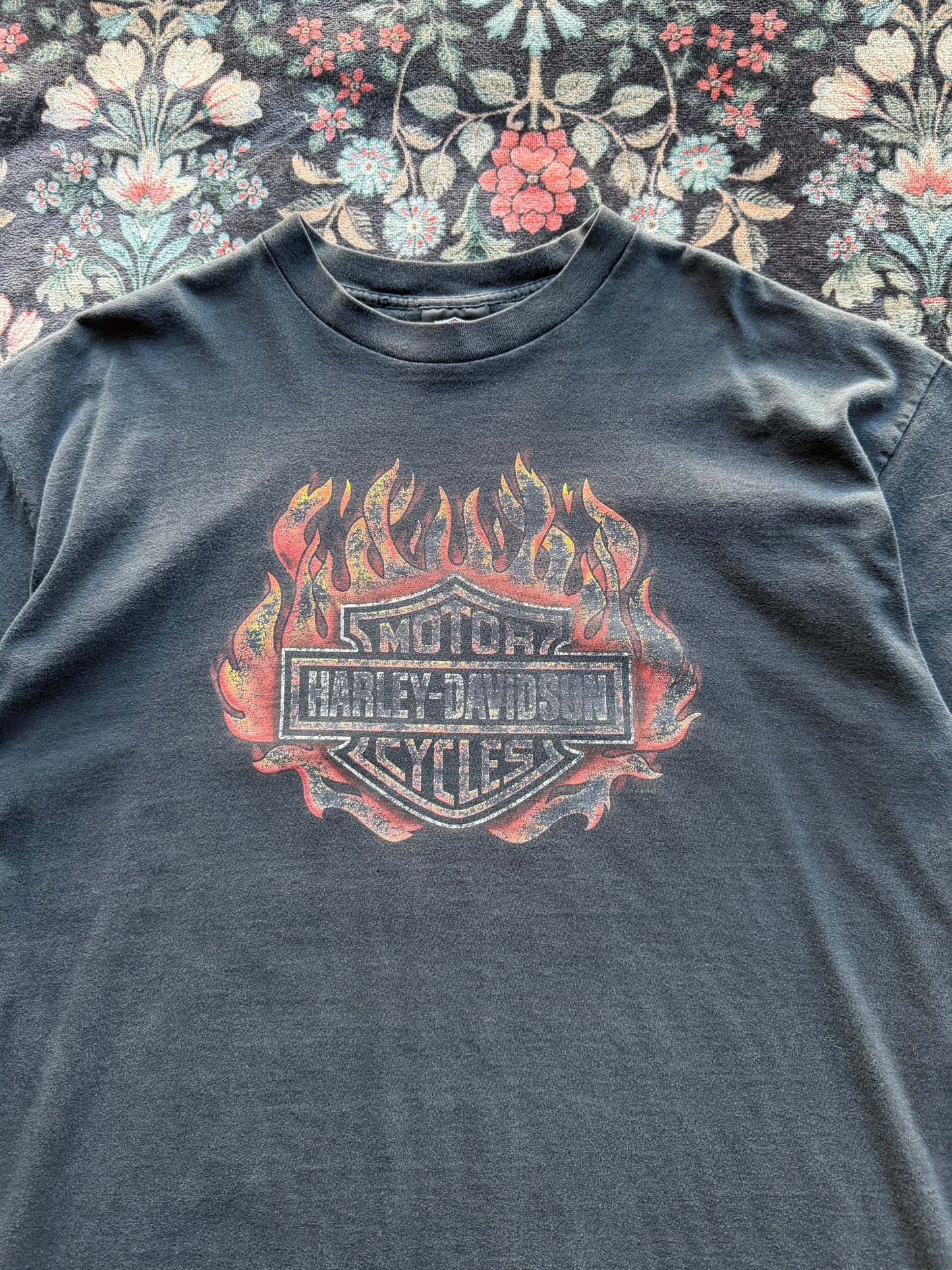 Harley Flaming Shield Fader
