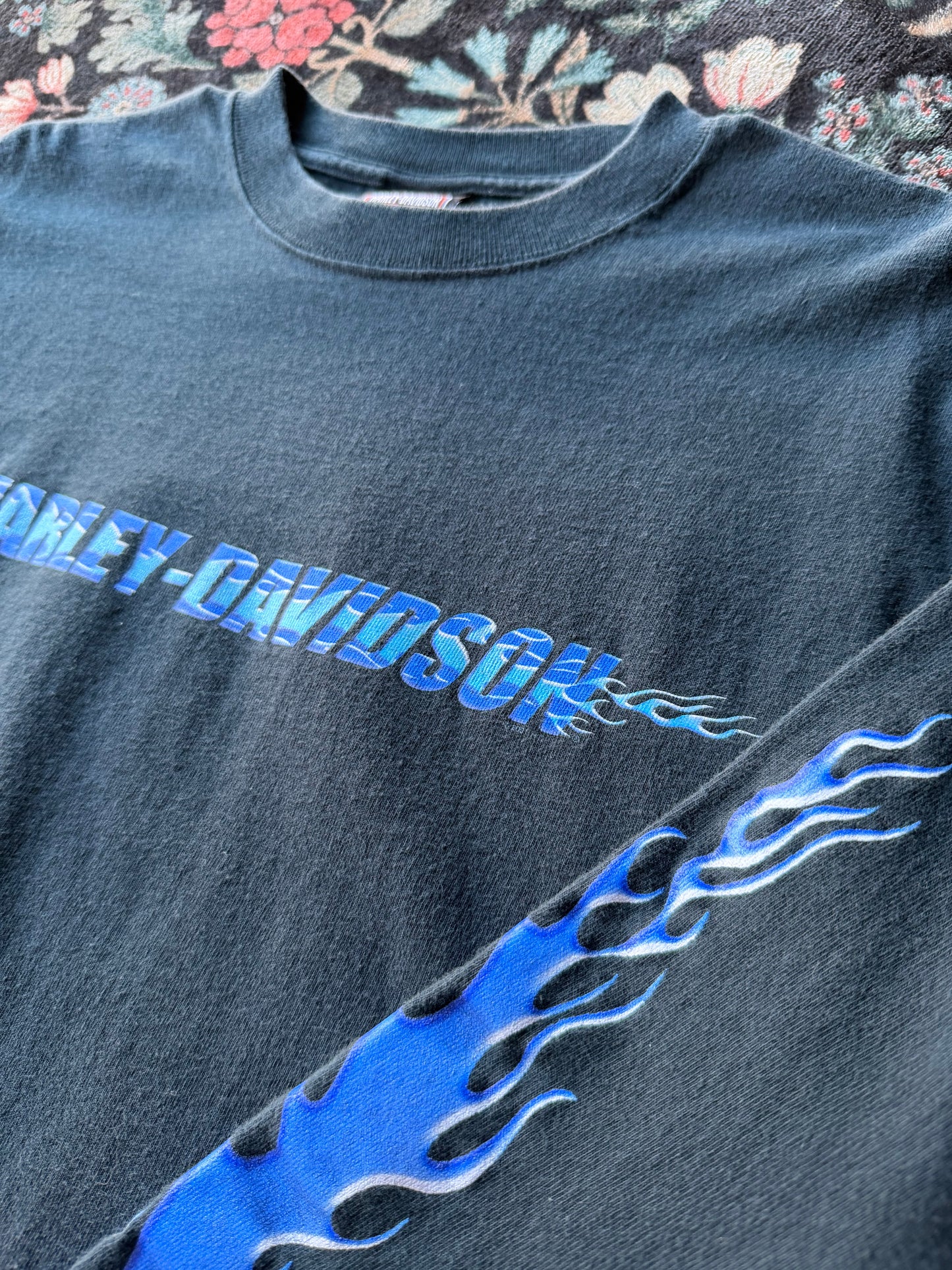 Harley Blue Flame Long Sleeve