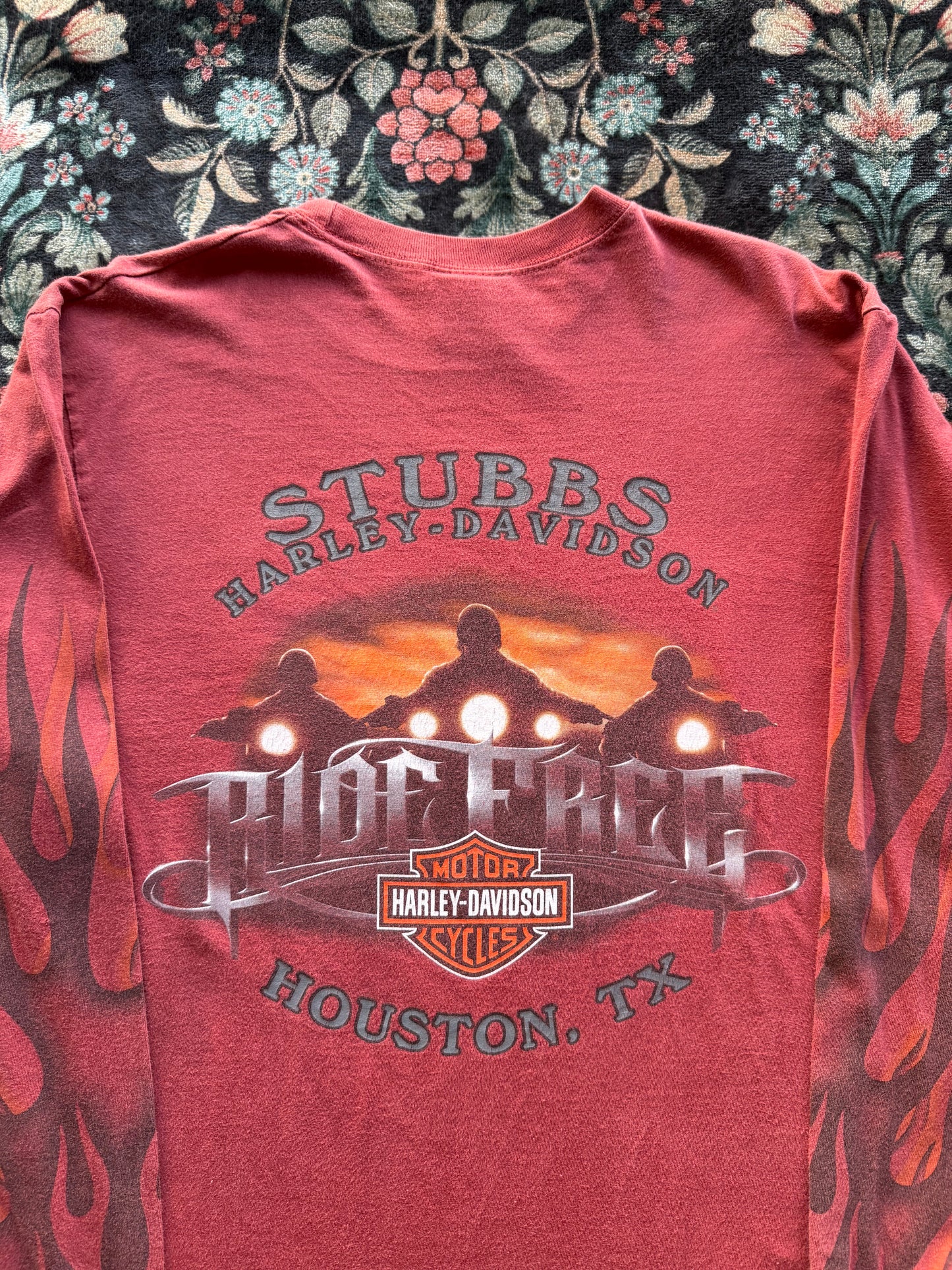 Harley Flaming Long Sleeve